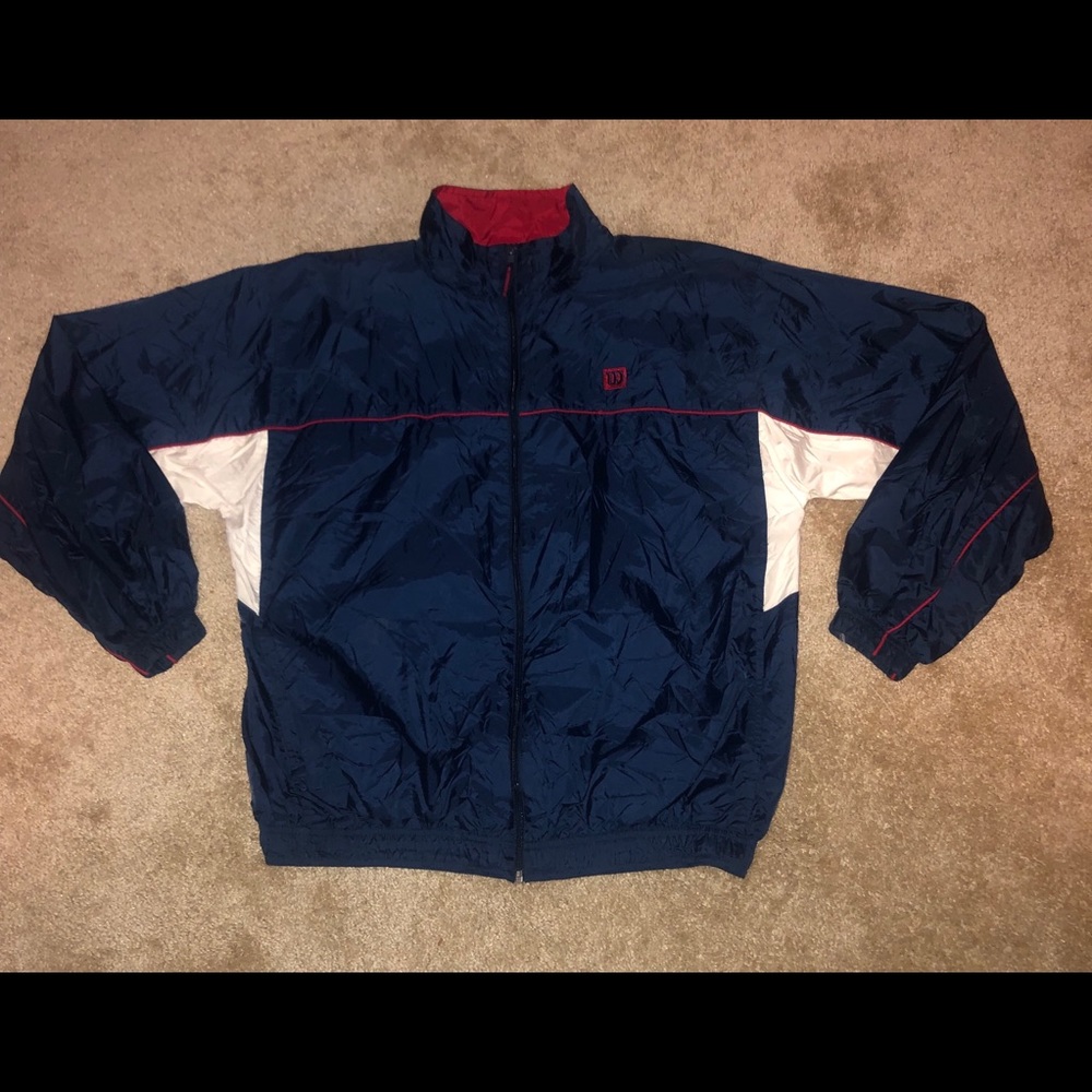 Vintage Wilson Windbreaker- L